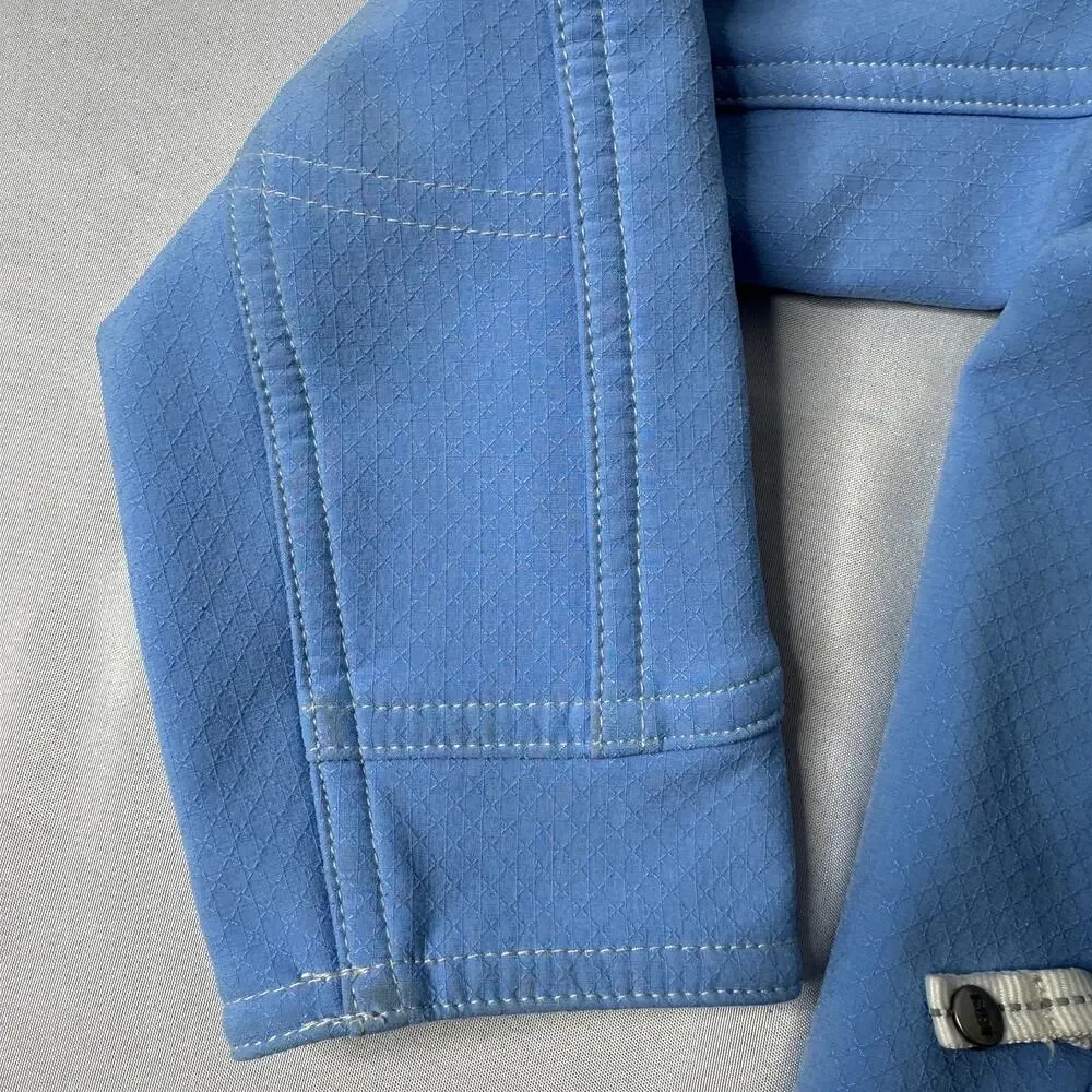 REI Girls Softshell Jacket Blue XS 4/5 Windbreaker Fleece Lined